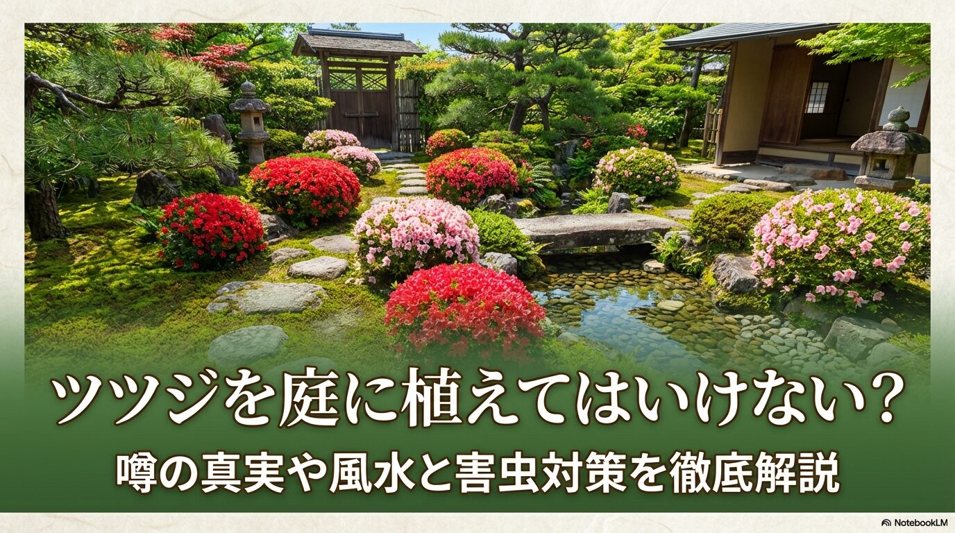 ツツジを庭に植えてはいけないと言われる噂の真実や風水、害虫対策を解説するトップ画像