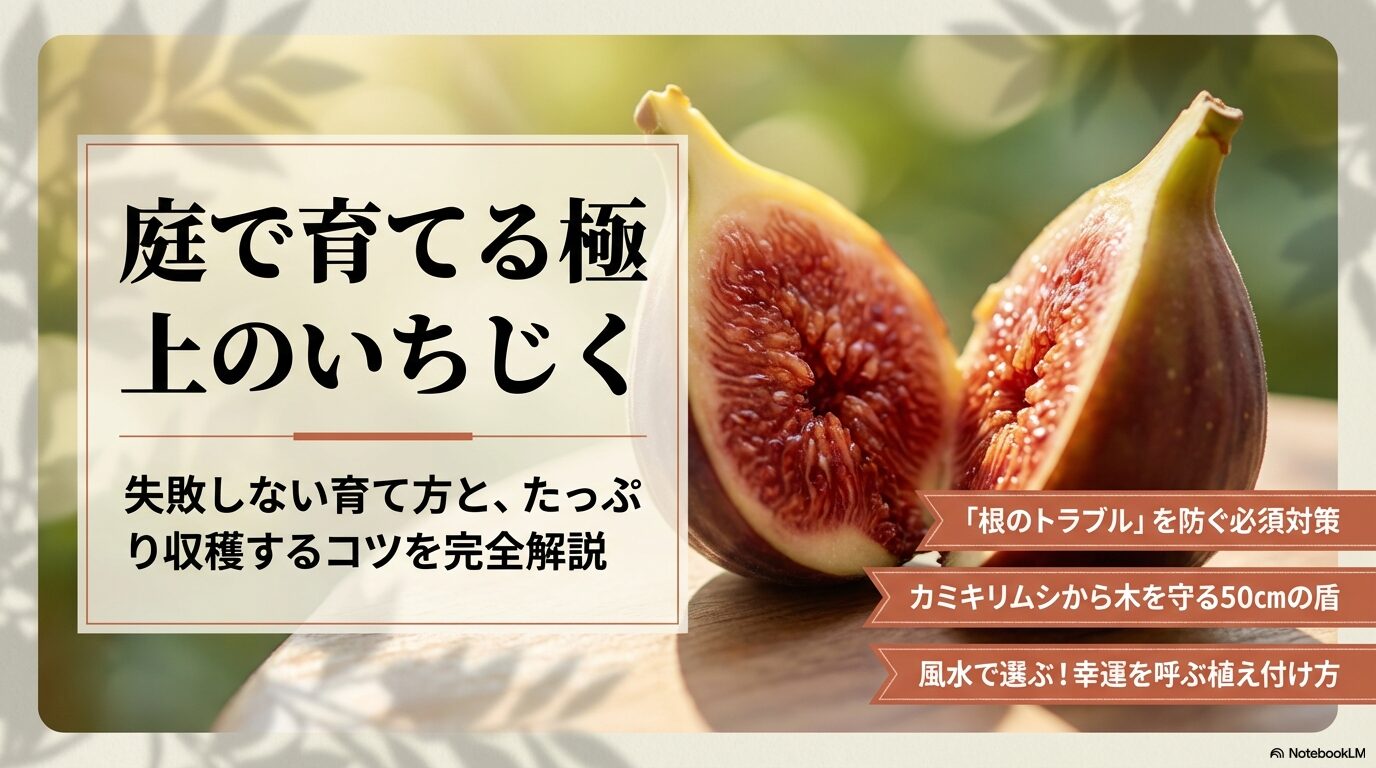 庭で育てる極上のいちじく 失敗しない育て方とたっぷりと収穫するコツ