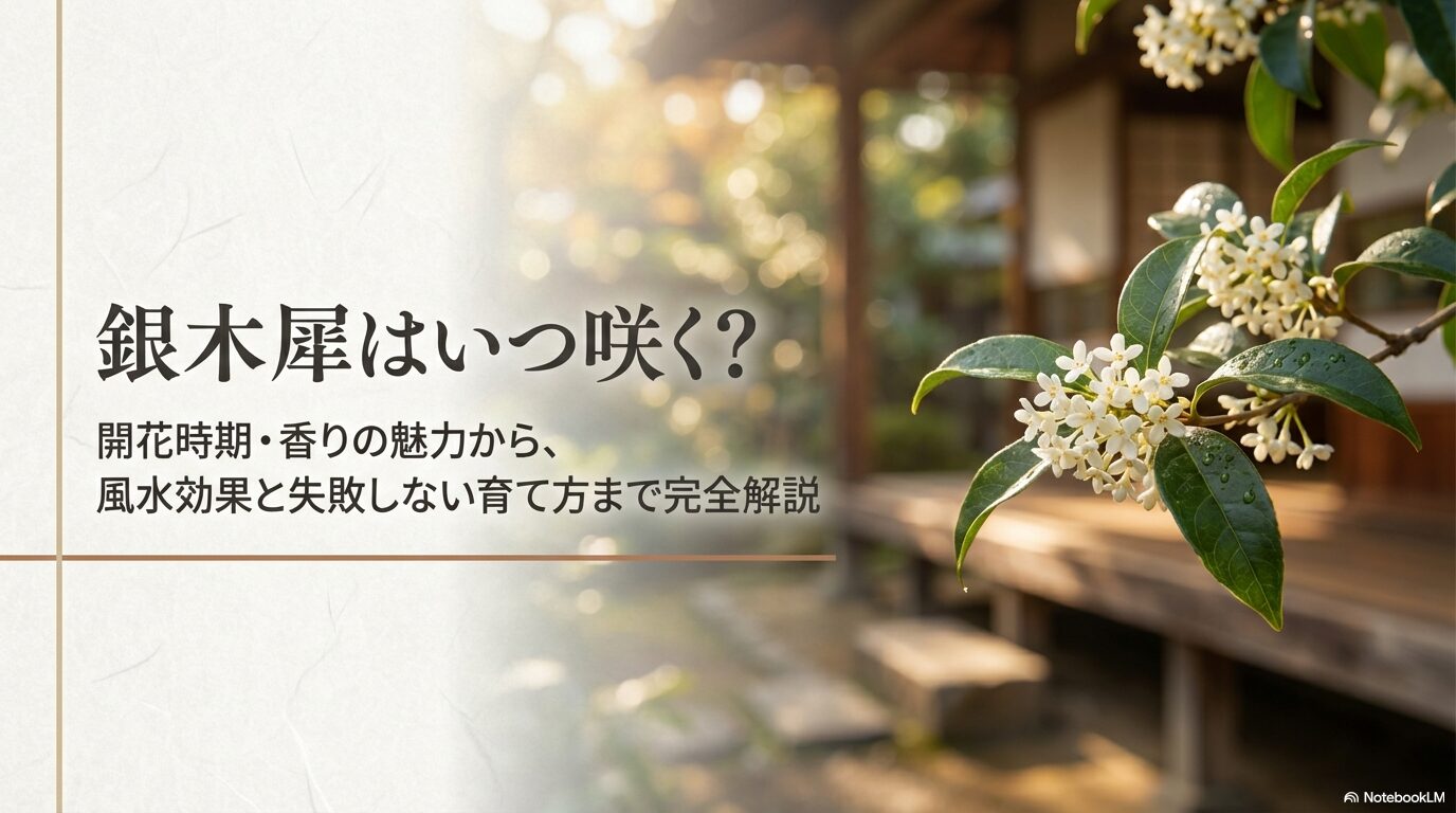 銀木犀はいつ咲く？開花時期と育て方完全解説