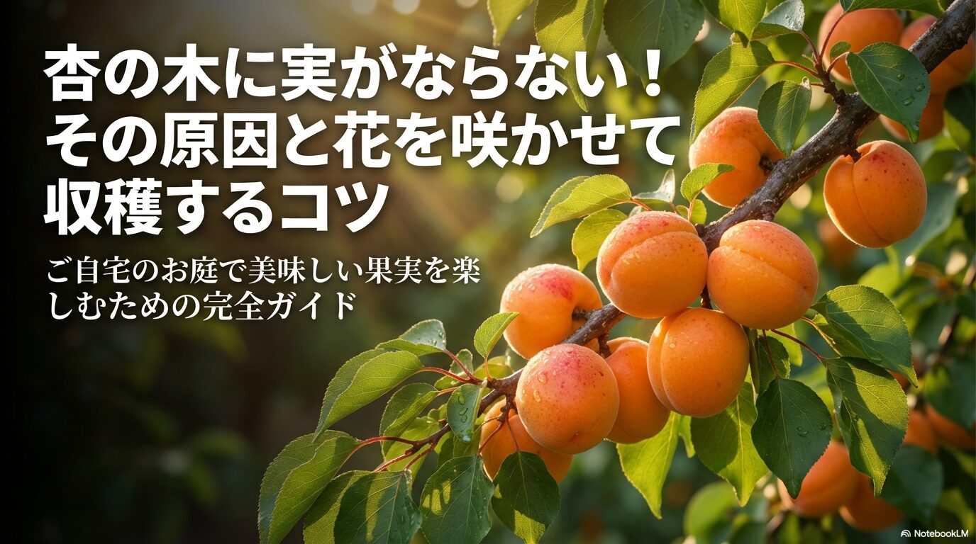 杏の木に実がならない原因と花を咲かせて収穫するコツの完全ガイド