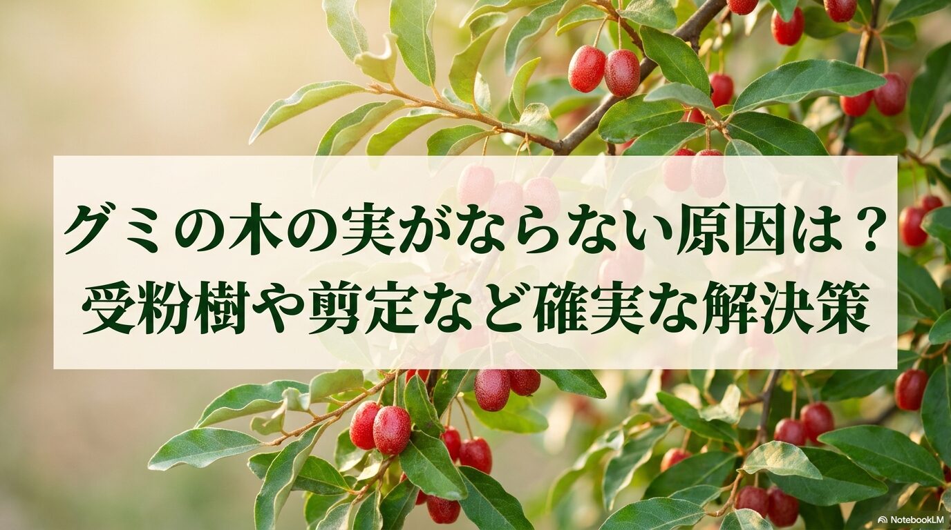 グミの木の実がならない原因と確実な解決策を解説するアイキャッチ画像