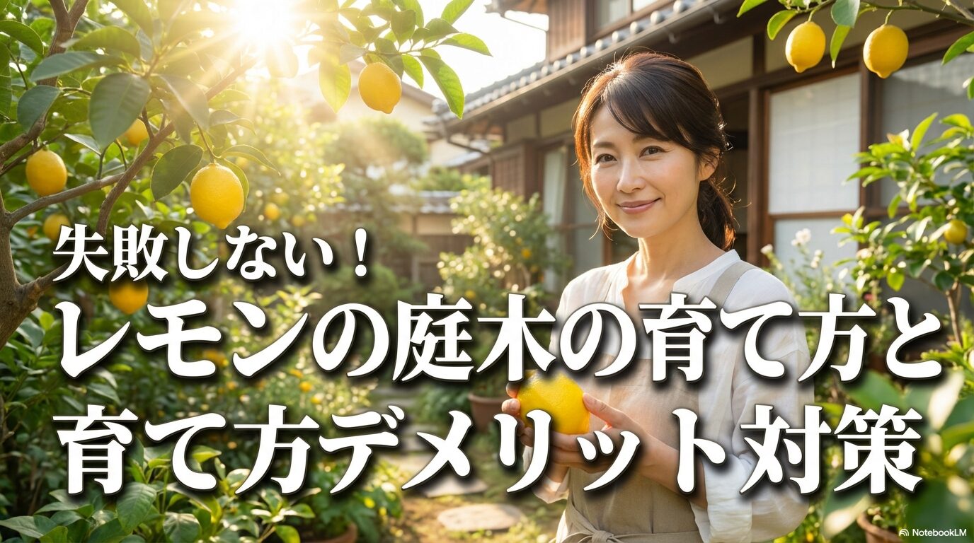 失敗しない！レモンの庭木の育て方と育て方デメリット対策のタイトルロゴ
