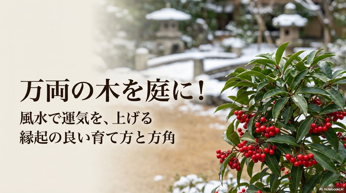 万両の木を庭に！風水で運気を上げる縁起の良い育て方と方角