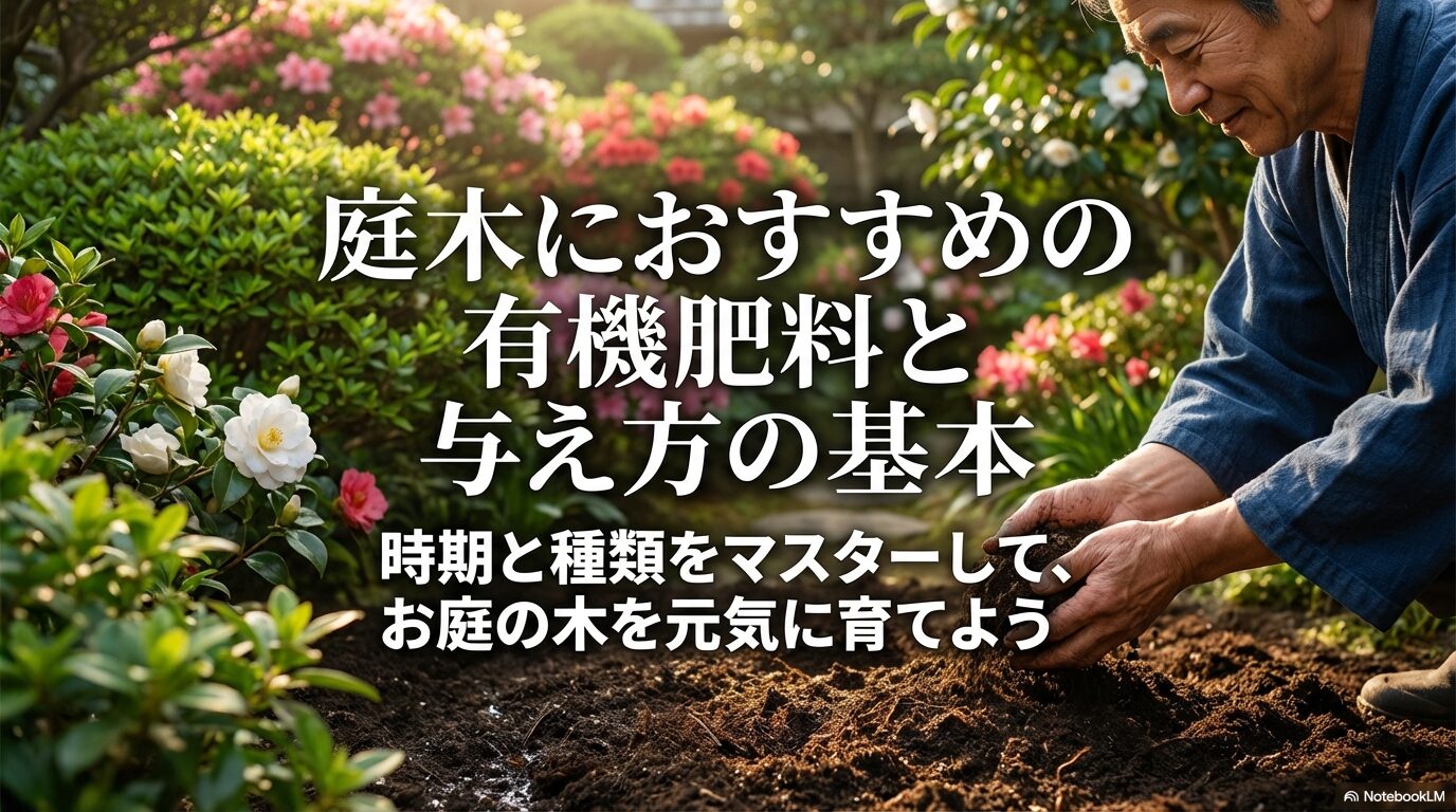 庭木におすすめの有機肥料と与え方の基本、時期と種類をマスターしてお庭の木を元気に育てよう