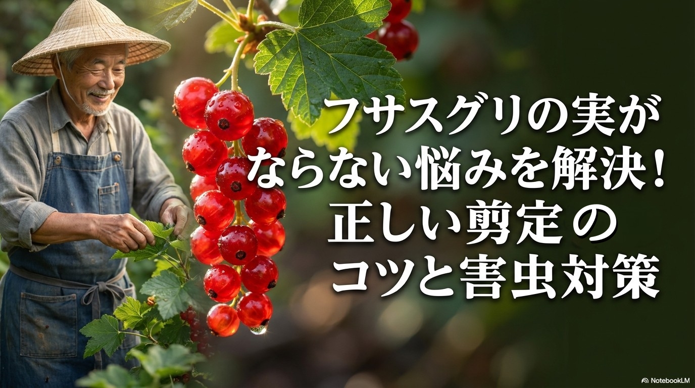 フサスグリの実がならない悩みを解決するための正しい剪定と害虫対策