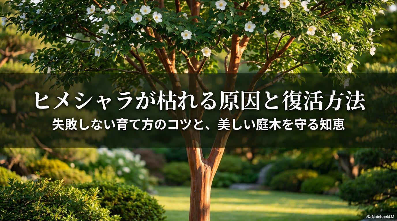 ヒメシャラが枯れる原因と復活方法、失敗しない育て方のコツをまとめた表紙画像