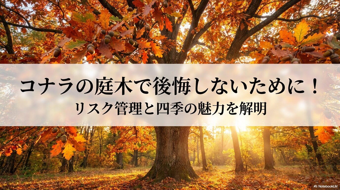 コナラの庭木で後悔しないために!リスク管理と四季の魅力を解明 コナラの庭木で後悔しないために!リスク管理と四季の魅力を解明