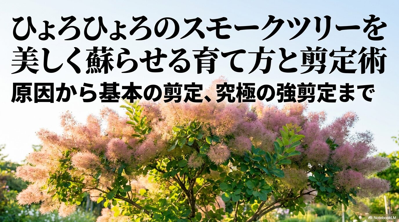 ひょろひょろのスモークツリーを美しく蘇らせる育て方と剪定術
